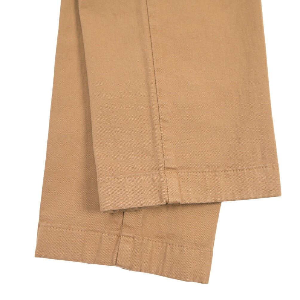 BERWICH “MORELLO - GD” ストレッチコットン ノータックチノパンツ ブラウン(khaki180) 48 | GUARDAROBA MILANO OFFICIAL STORE