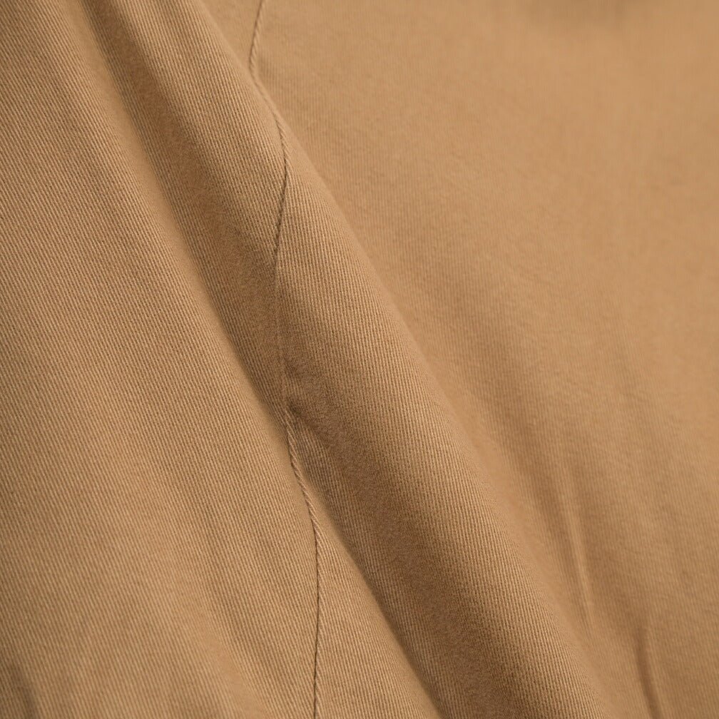 BERWICH “MORELLO - GD” ストレッチコットン ノータックチノパンツ ブラウン(khaki180) 48 | GUARDAROBA MILANO OFFICIAL STORE