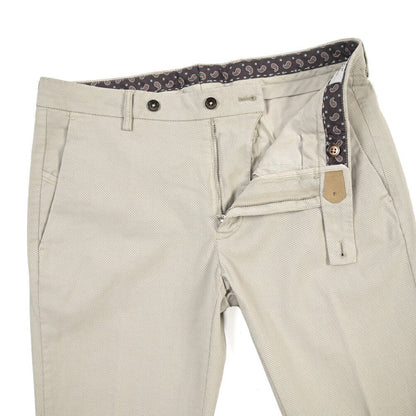 BERWICH “MORELLO-GD” ストレッチコットン ノータックチノパンツ ライトグレー(lt fango122) 46 | GUARDAROBA MILANO OFFICIAL STORE