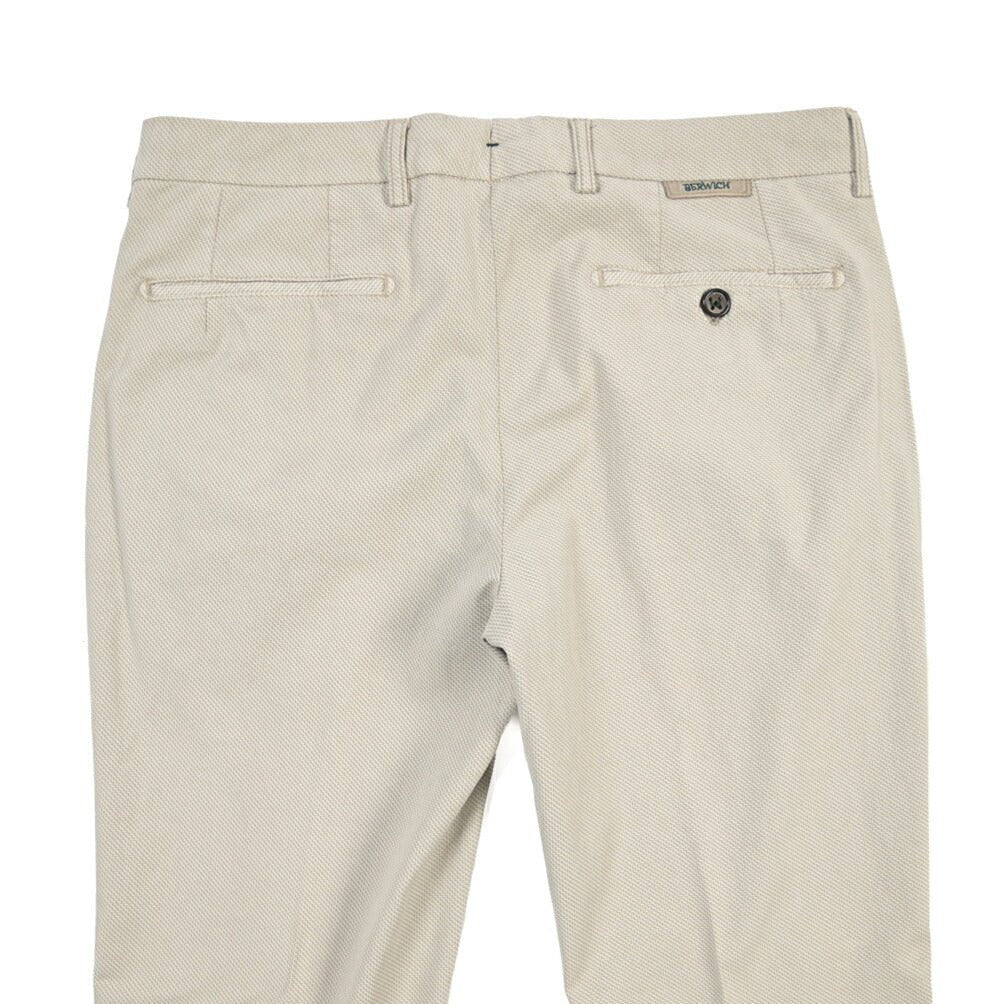 BERWICH “MORELLO-GD” ストレッチコットン ノータックチノパンツ ライトグレー(lt fango122) 46 | GUARDAROBA MILANO OFFICIAL STORE