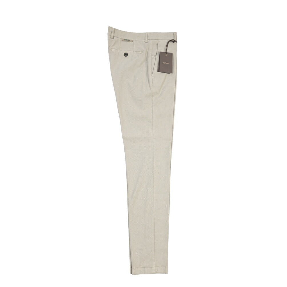BERWICH “MORELLO-GD” ストレッチコットン ノータックチノパンツ ライトグレー(lt fango122) 46 | GUARDAROBA MILANO OFFICIAL STORE