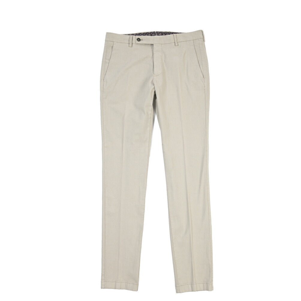 BERWICH “MORELLO-GD” ストレッチコットン ノータックチノパンツ ライトグレー(lt fango122) 46 | GUARDAROBA MILANO OFFICIAL STORE