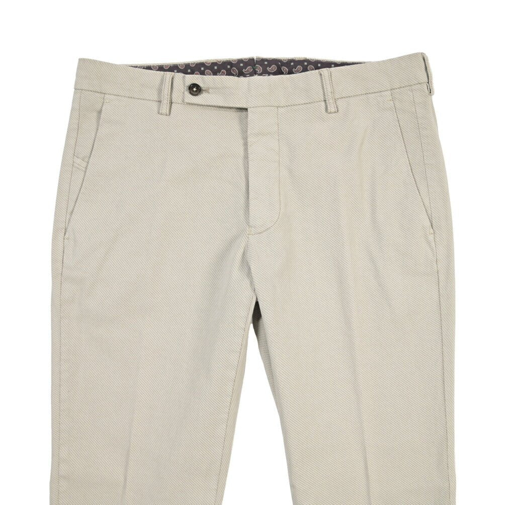 BERWICH “MORELLO-GD” ストレッチコットン ノータックチノパンツ ライトグレー(lt fango122) 46 | GUARDAROBA MILANO OFFICIAL STORE