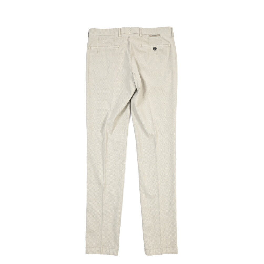 BERWICH “MORELLO-GD” ストレッチコットン ノータックチノパンツ ライトベージュ(lt fango122) 46 | GUARDAROBA MILANO OFFICIAL STORE