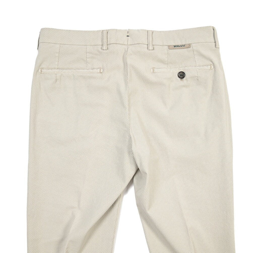 BERWICH “MORELLO-GD” ストレッチコットン ノータックチノパンツ ライトベージュ(lt fango122) 46 | GUARDAROBA MILANO OFFICIAL STORE