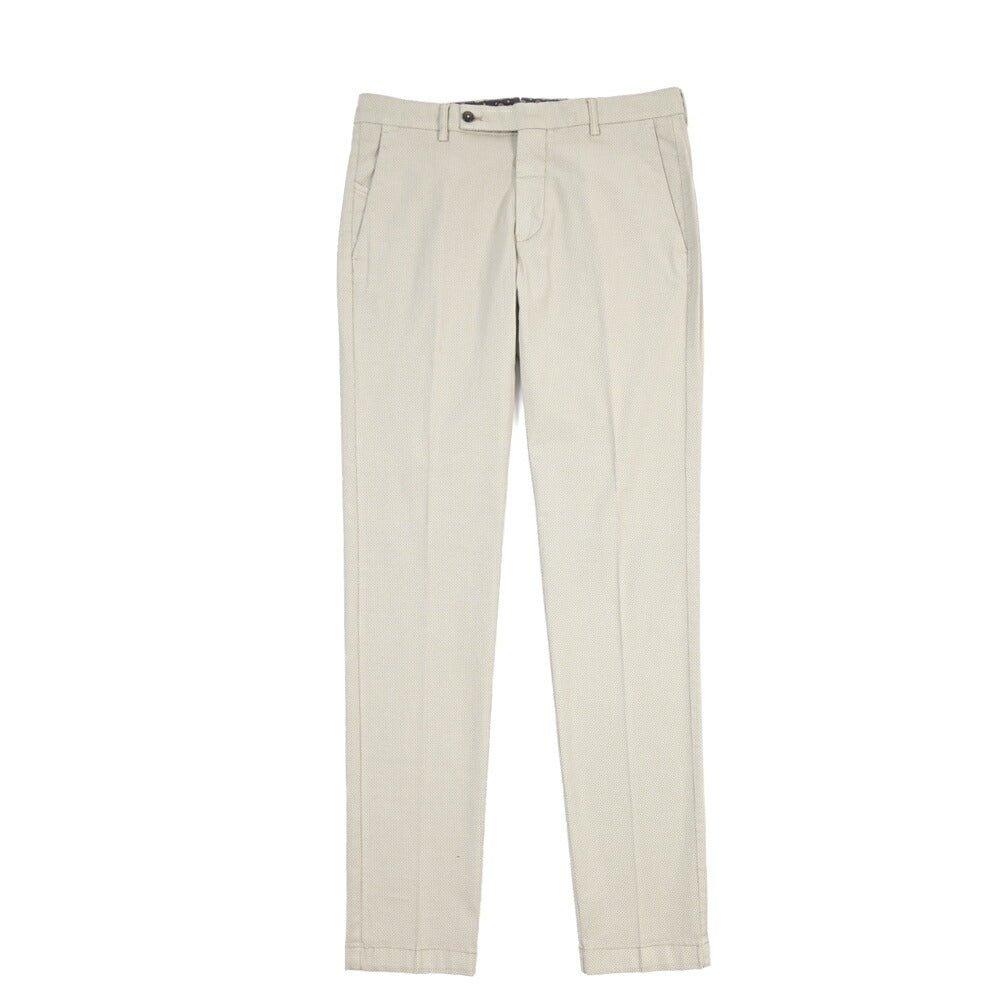 BERWICH “MORELLO-GD” ストレッチコットン ノータックチノパンツ ライトベージュ(lt fango122) 46 | GUARDAROBA MILANO OFFICIAL STORE