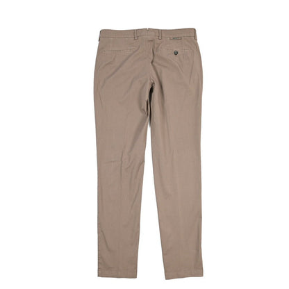 BERWICH “MORELLO-GD” ストレッチコットン ノータックチノパンツ ブラウン(mandorlo462) 50 | GUARDAROBA MILANO OFFICIAL STORE