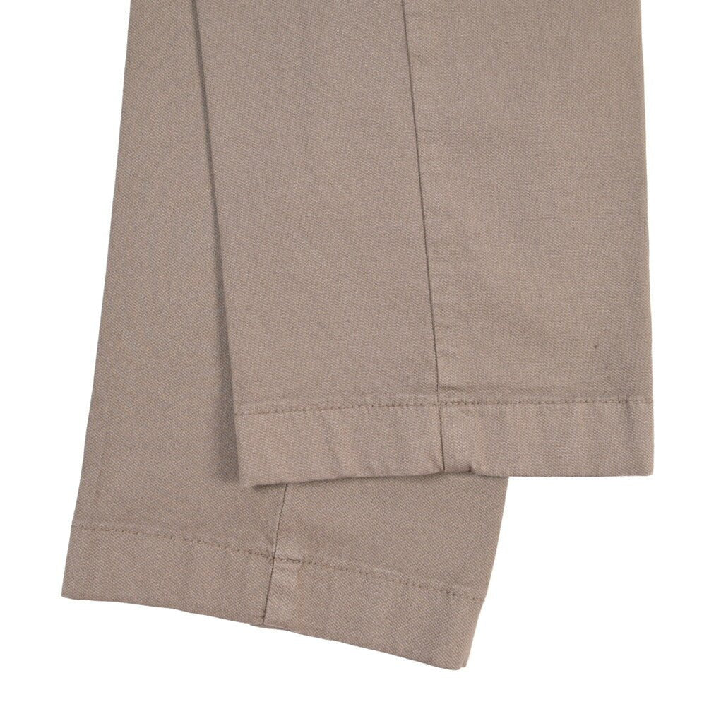 BERWICH “MORELLO-GD” ストレッチコットン ノータックチノパンツ ブラウン(mandorlo4627) 52 | GUARDAROBA MILANO OFFICIAL STORE