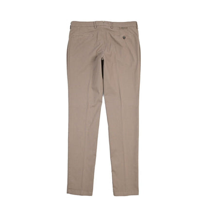 BERWICH “MORELLO-GD” ストレッチコットン ノータックチノパンツ ブラウン(mandorlo4627) 52 | GUARDAROBA MILANO OFFICIAL STORE