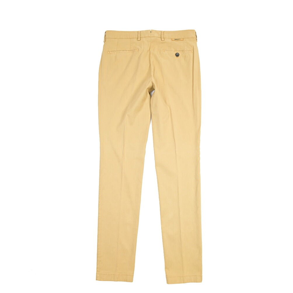BERWICH “MORELLO-GD” ストレッチコットン ノータックチノパンツ ベージュ(deserto265) 46 | GUARDAROBA MILANO OFFICIAL STORE