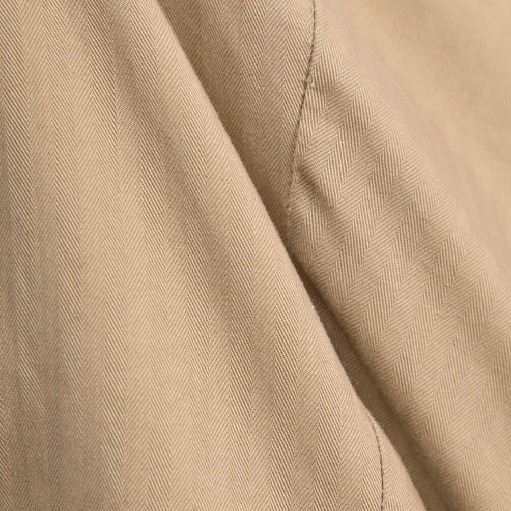 BERWICH “MORELLO-GD” ストレッチコットン ノータックヘリンボーンパンツ グレージュ(noce724) 44 | GUARDAROBA MILANO OFFICIAL STORE