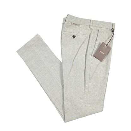 BERWICH “MORELLO-GD” リヨセル混コットン ノータックパンツ グレー(lt fango122) 46 | GUARDAROBA MILANO OFFICIAL STORE