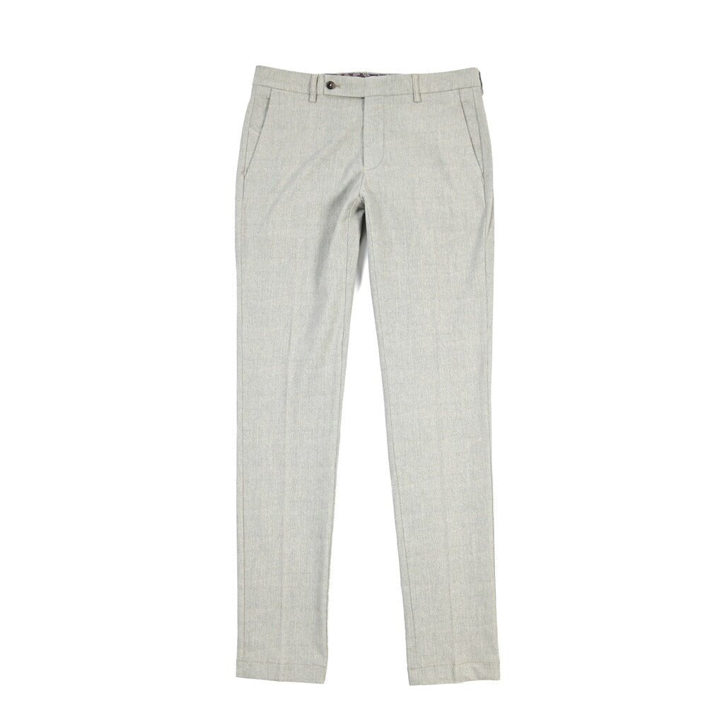 BERWICH “MORELLO-GD” リヨセル混コットン ノータックパンツ グレー(lt fango122) 46 | GUARDAROBA MILANO OFFICIAL STORE