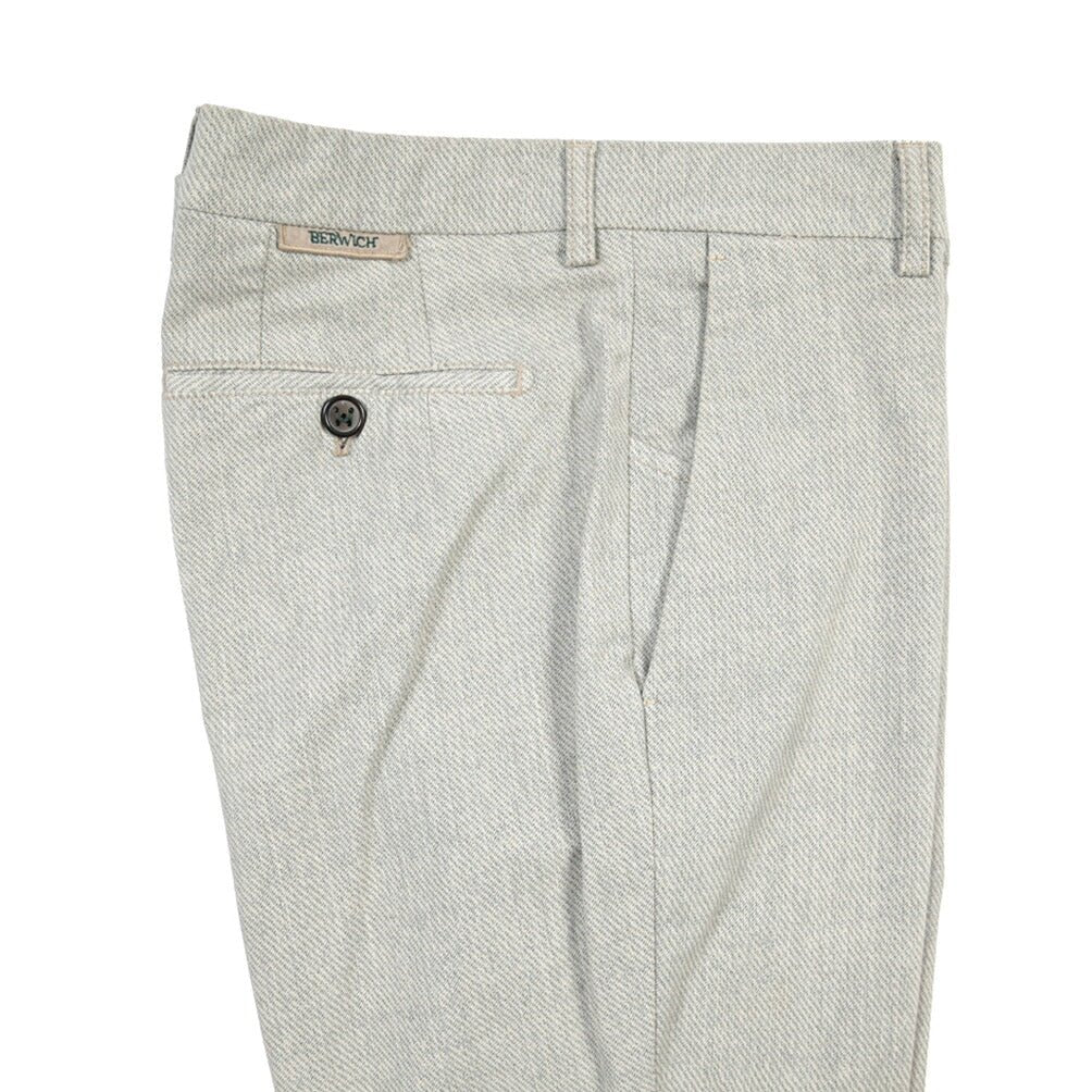 BERWICH “MORELLO-GD” リヨセル混コットン ノータックパンツ グレー(lt fango122) 46 | GUARDAROBA MILANO OFFICIAL STORE