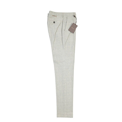 BERWICH “MORELLO-GD” リヨセル混コットン ノータックパンツ グレー(lt fango122) 46 | GUARDAROBA MILANO OFFICIAL STORE
