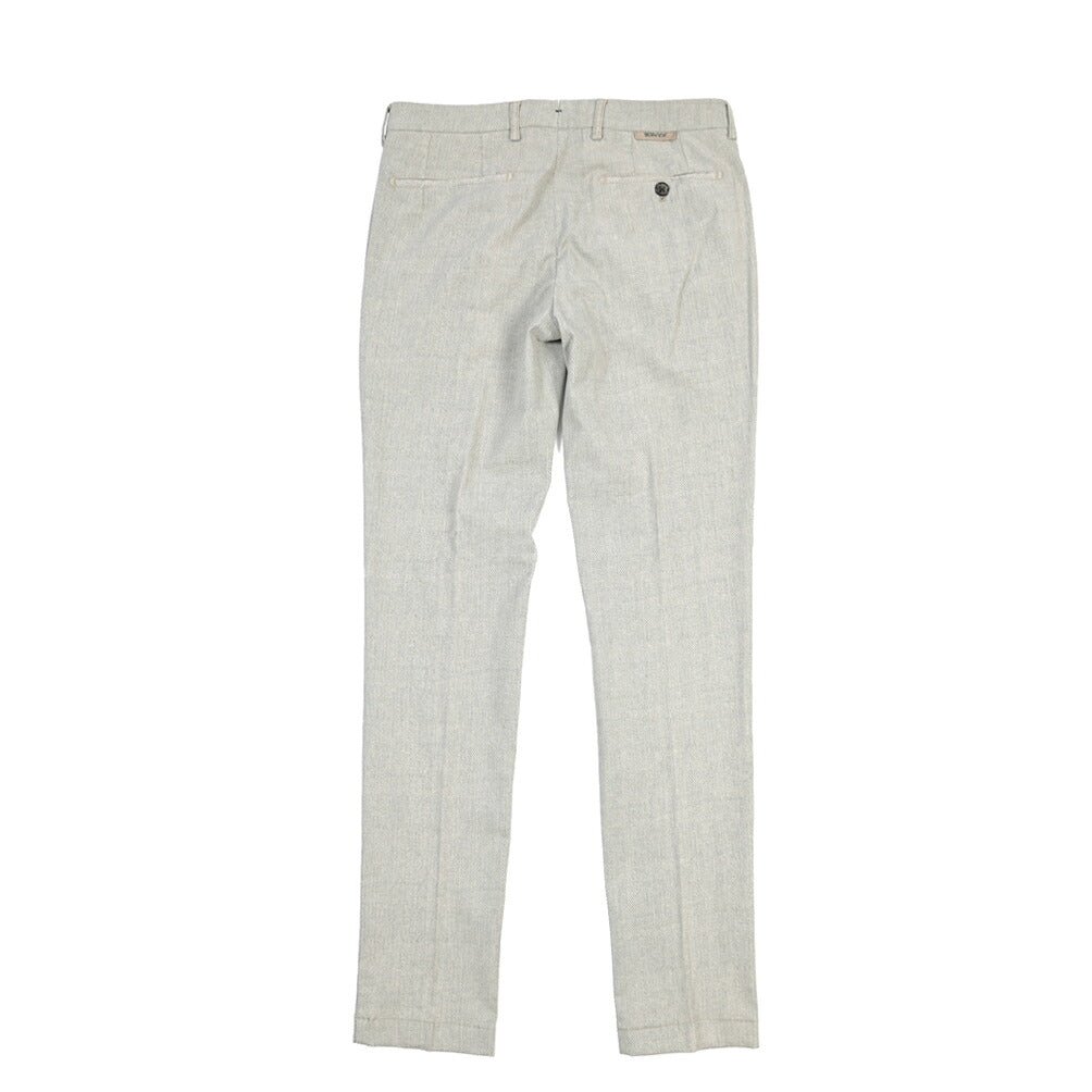 BERWICH “MORELLO-GD” リヨセル混コットン ノータックパンツ グレー(lt fango122) 46 | GUARDAROBA MILANO OFFICIAL STORE