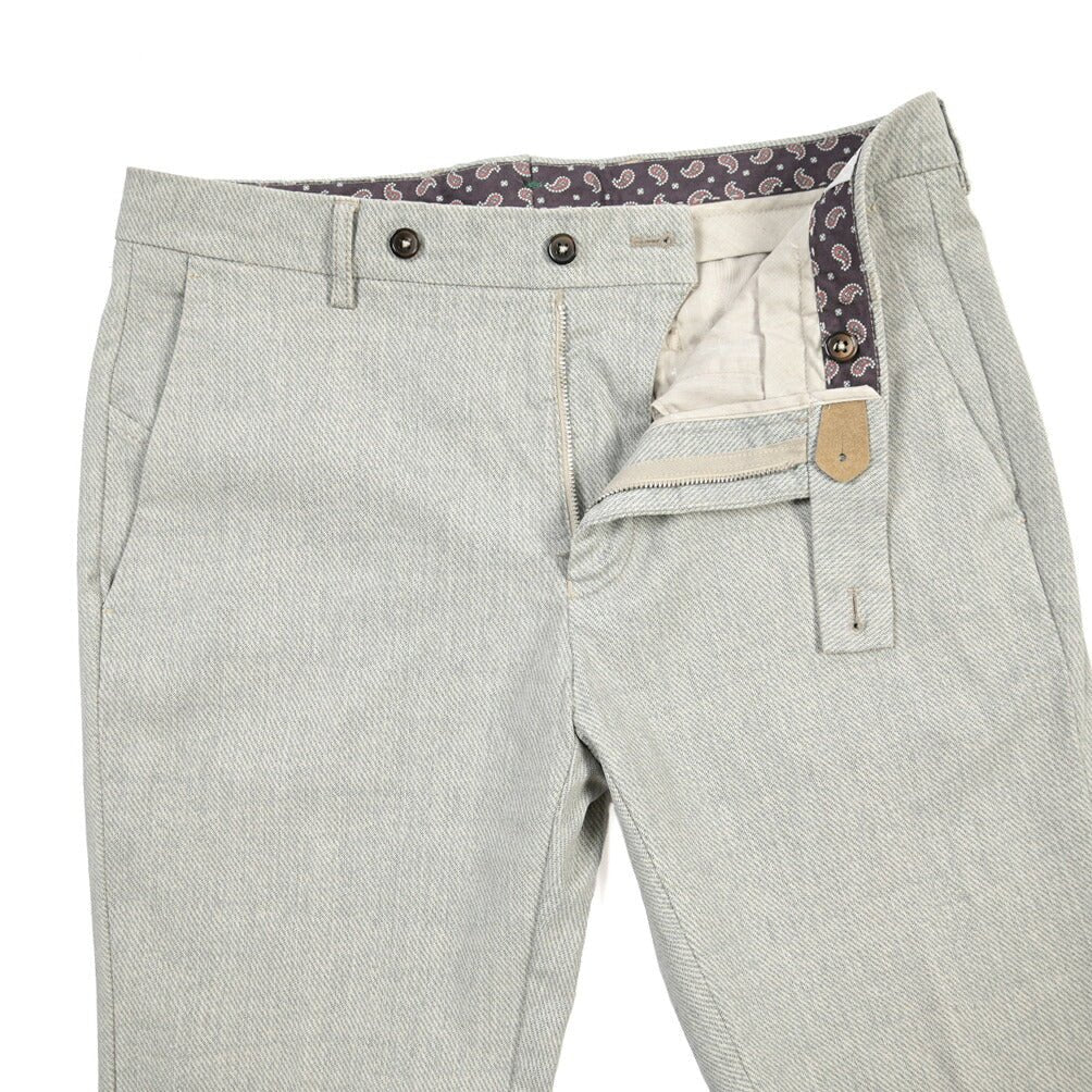 BERWICH “MORELLO-GD” リヨセル混コットン ノータックパンツ グレー(lt fango122) 46 | GUARDAROBA MILANO OFFICIAL STORE