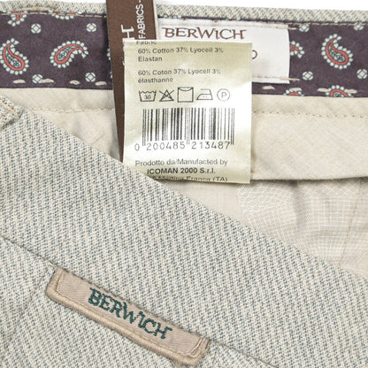 BERWICH “MORELLO-GD” リヨセル混コットン ノータックパンツ グレー(lt fango122) 46 | GUARDAROBA MILANO OFFICIAL STORE