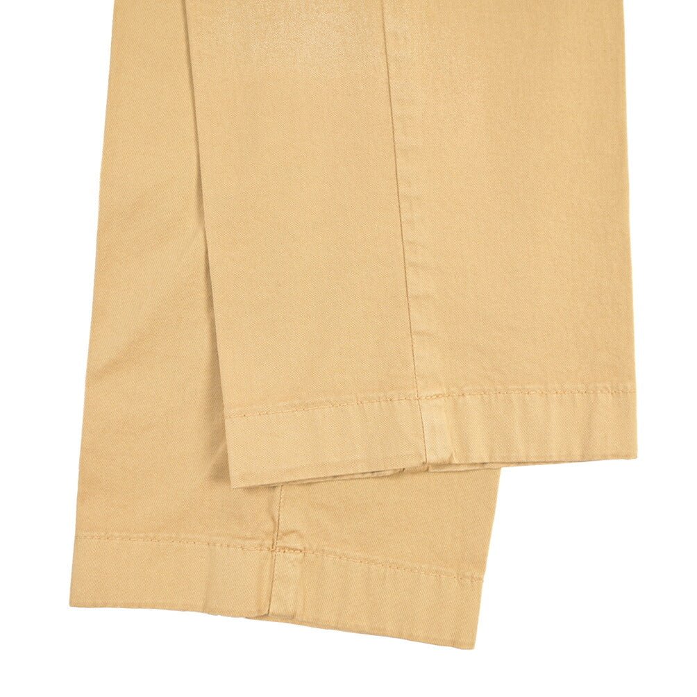 BERWICH “MORELLO-GD” ストレッチコットン ノータックチノパンツ ベージュ(deserto265) 44 | GUARDAROBA MILANO OFFICIAL STORE