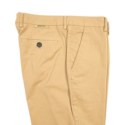 BERWICH “MORELLO-GD” ストレッチコットン ノータックチノパンツ ベージュ(deserto265) 44 | GUARDAROBA MILANO OFFICIAL STORE