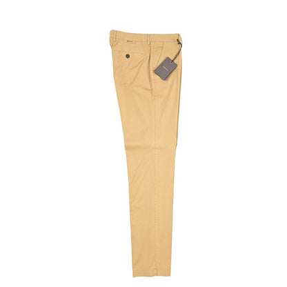 BERWICH “MORELLO-GD” ストレッチコットン ノータックチノパンツ ベージュ(deserto265) 44 | GUARDAROBA MILANO OFFICIAL STORE