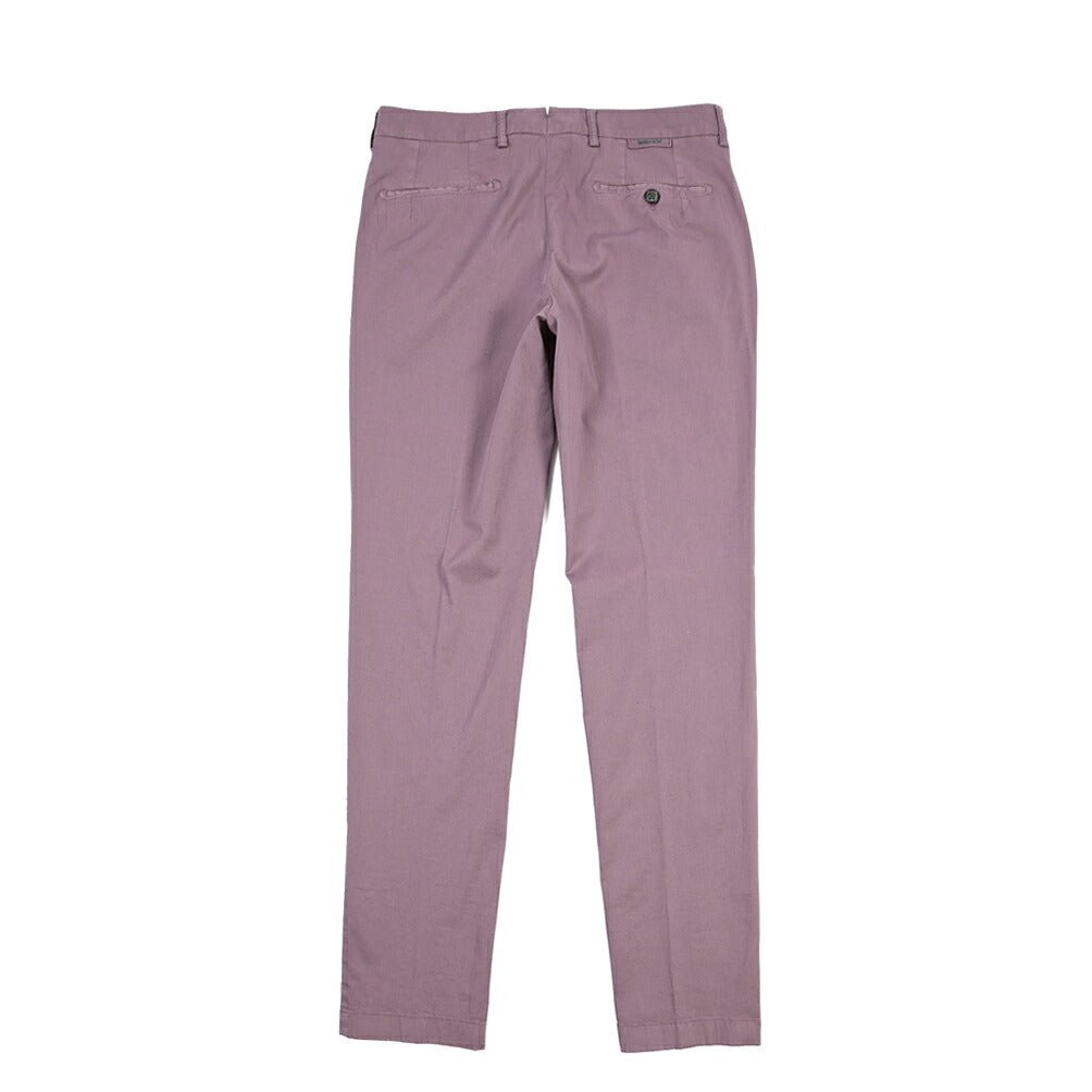BERWICH “MORELLO-GD” ストレッチコットン ノータックチノパンツ パープル(cipolla502) 46 | GUARDAROBA MILANO OFFICIAL STORE