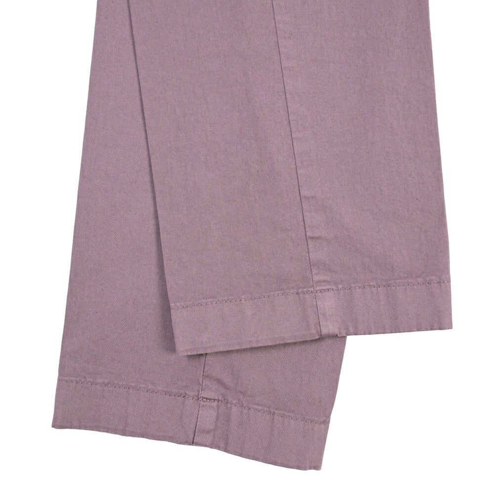 BERWICH “MORELLO-GD” ストレッチコットン ノータックチノパンツ パープル(cipolla502) 46 | GUARDAROBA MILANO OFFICIAL STORE