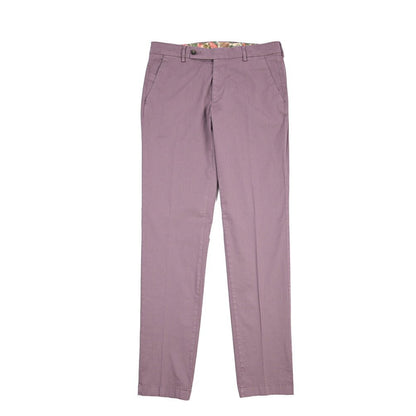 BERWICH “MORELLO-GD” ストレッチコットン ノータックチノパンツ パープル(cipolla502) 46 | GUARDAROBA MILANO OFFICIAL STORE