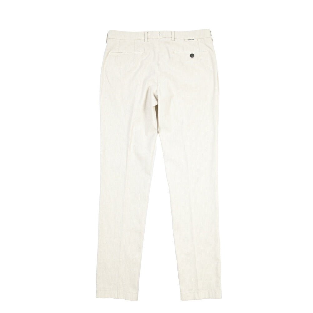 BERWICH “MORELLO-GD” リヨセル混コットン ノータックパンツ オフホワイト(latte802) 48 | GUARDAROBA MILANO OFFICIAL STORE