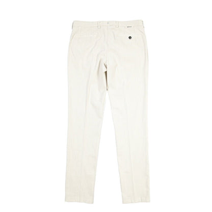 BERWICH “MORELLO-GD” リヨセル混コットン ノータックパンツ オフホワイト(latte802) 48 | GUARDAROBA MILANO OFFICIAL STORE