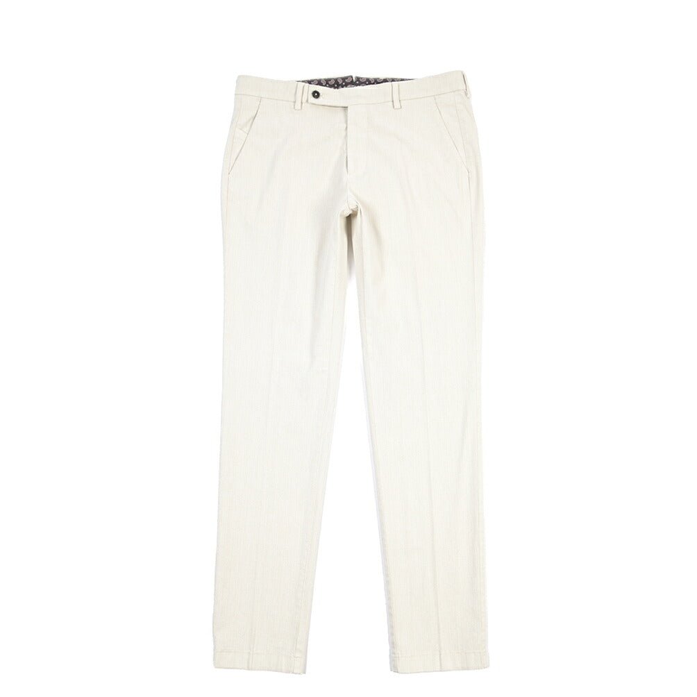 BERWICH “MORELLO-GD” リヨセル混コットン ノータックパンツ オフホワイト(latte802) 48 | GUARDAROBA MILANO OFFICIAL STORE