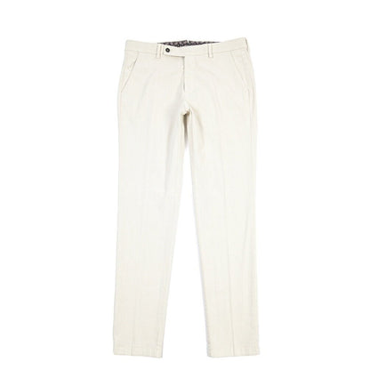 BERWICH “MORELLO-GD” リヨセル混コットン ノータックパンツ オフホワイト(latte802) 48 | GUARDAROBA MILANO OFFICIAL STORE