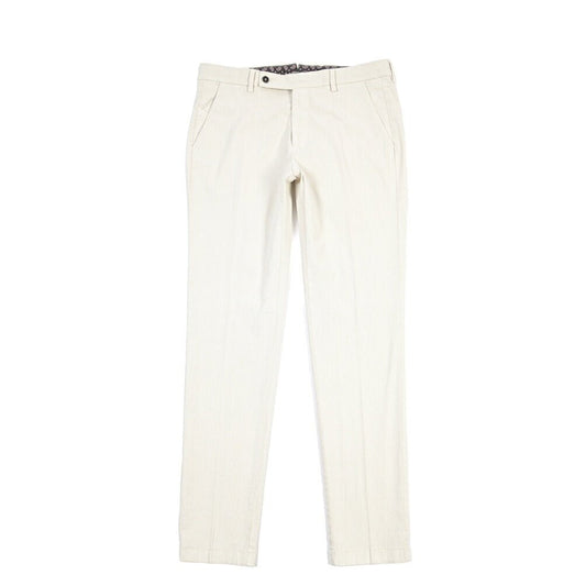 BERWICH “MORELLO-GD” リヨセル混コットン ノータックパンツ オフホワイト(latte802) 48 | GUARDAROBA MILANO OFFICIAL STORE