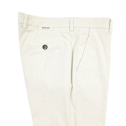 BERWICH “MORELLO-GD” リヨセル混コットン ノータックパンツ オフホワイト(latte802) 48 | GUARDAROBA MILANO OFFICIAL STORE