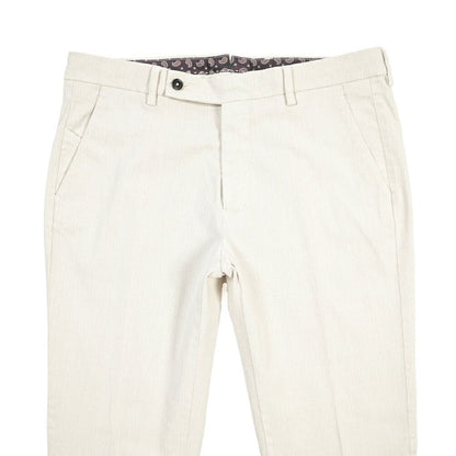 BERWICH “MORELLO-GD” リヨセル混コットン ノータックパンツ オフホワイト(latte802) 48 | GUARDAROBA MILANO OFFICIAL STORE