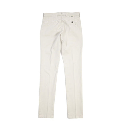 BERWICH “MORELLO-GD” リヨセル混コットン ノータックパンツ ライトグレー(pomice008) 46 | GUARDAROBA MILANO OFFICIAL STORE