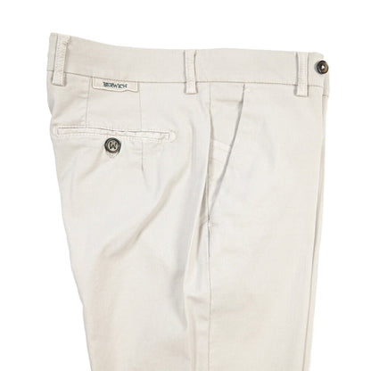 BERWICH “MORELLO-GD” リヨセル混コットン ノータックパンツ ライトグレー(pomice008) 46 | GUARDAROBA MILANO OFFICIAL STORE