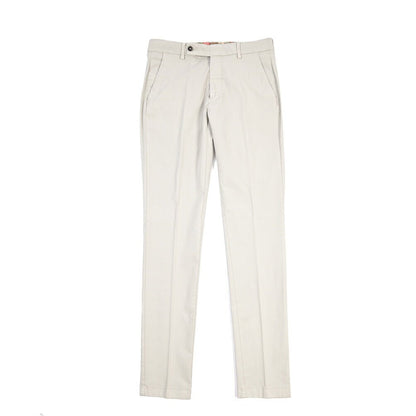 BERWICH “MORELLO-GD” リヨセル混コットン ノータックパンツ ライトグレー(pomice008) 46 | GUARDAROBA MILANO OFFICIAL STORE