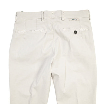 BERWICH “MORELLO-GD” リヨセル混コットン ノータックパンツ ライトグレー(pomice008) 46 | GUARDAROBA MILANO OFFICIAL STORE
