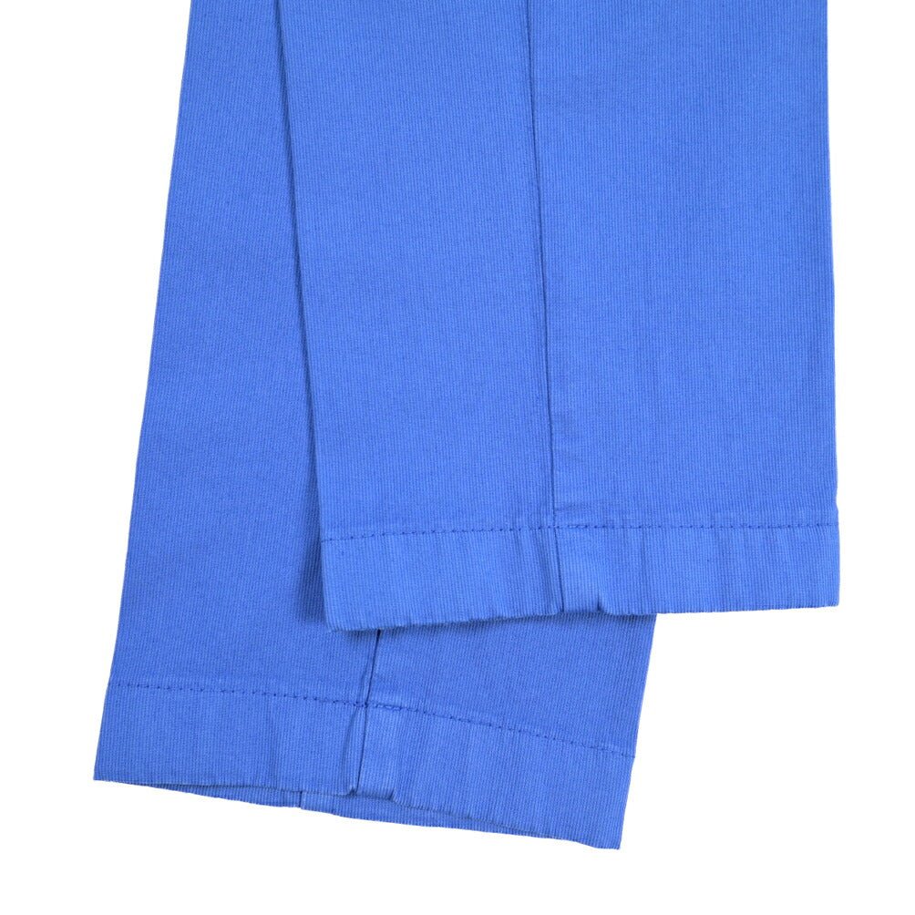 BERWICH “MORELLO-GD” ストレッチコットン ノータックチノパンツ ブルー(bluette4943) 42 | GUARDAROBA MILANO OFFICIAL STORE