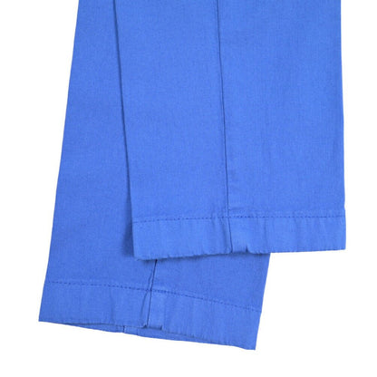BERWICH “MORELLO-GD” ストレッチコットン ノータックチノパンツ ブルー(bluette4943) 42 | GUARDAROBA MILANO OFFICIAL STORE