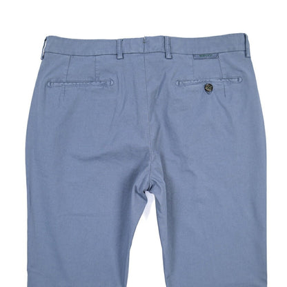 BERWICH “MORELLO-GD” リヨセル混コットン ノータックパンツ ブルーグレー(indigo309) 52 | GUARDAROBA MILANO OFFICIAL STORE