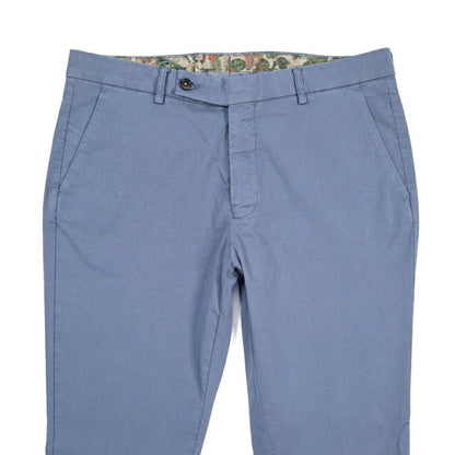 BERWICH “MORELLO-GD” リヨセル混コットン ノータックパンツ ブルーグレー(indigo309) 52 | GUARDAROBA MILANO OFFICIAL STORE