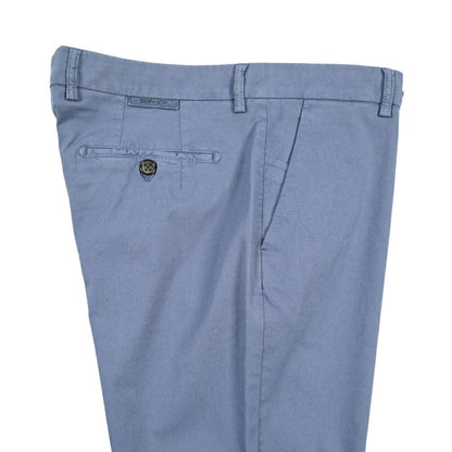 BERWICH “MORELLO-GD” リヨセル混コットン ノータックパンツ ブルーグレー(indigo309) 52 | GUARDAROBA MILANO OFFICIAL STORE