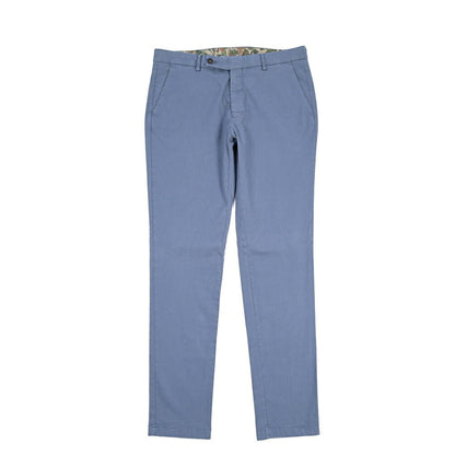 BERWICH “MORELLO-GD” リヨセル混コットン ノータックパンツ ブルーグレー(indigo309) 52 | GUARDAROBA MILANO OFFICIAL STORE