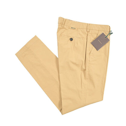 BERWICH “MORELLO-GD” ストレッチコットン ノータックチノパンツ ベージュ(deserto265) 48 | GUARDAROBA MILANO OFFICIAL STORE