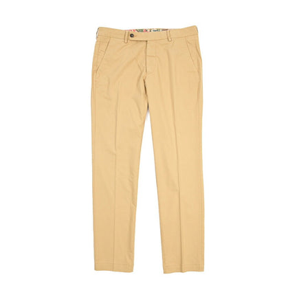 BERWICH “MORELLO-GD” ストレッチコットン ノータックチノパンツ ベージュ(deserto265) 48 | GUARDAROBA MILANO OFFICIAL STORE