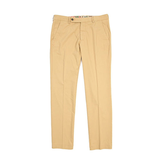 BERWICH “MORELLO-GD” ストレッチコットン ノータックチノパンツ ベージュ(deserto265) 48 | GUARDAROBA MILANO OFFICIAL STORE