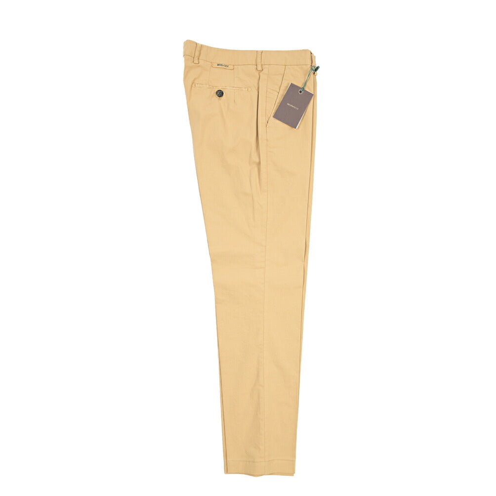 BERWICH “MORELLO-GD” ストレッチコットン ノータックチノパンツ ベージュ(deserto265) 48 | GUARDAROBA MILANO OFFICIAL STORE