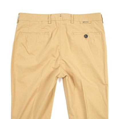 BERWICH “MORELLO-GD” ストレッチコットン ノータックチノパンツ ベージュ(deserto265) 48 | GUARDAROBA MILANO OFFICIAL STORE